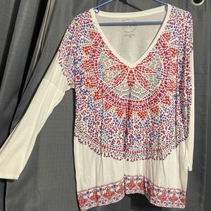 Lucky Brand 3/4 Sleeve Shirt